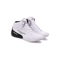 BERSACHE Men White Mesh Running Shoes