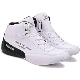 Bersache Sports Shoes for Men |Latest Stylish Sports Shoes for Men |Lace-Up Lightweight Red Shoes for Running, Walking, Gym,Trekking and Hiking Shoes for Men