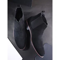 Big Fox Men Casual Block-Heeled Chelsea Boots