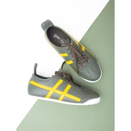 Big Fox Men Striped Lightweight Comfort Insole Basics Sneakers