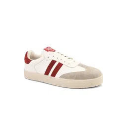 Big Fox Men Striped PU Sneakers