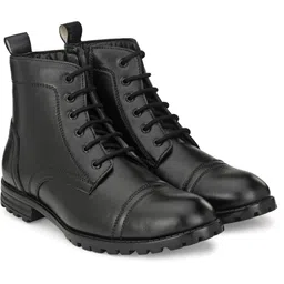 Biker|Trekking| Zipper|Soft Cushioned Insole|Anti Skid|Shock Absorption Boots For Men