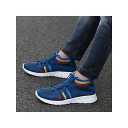 BIRDE Men Black Slip-On Sneakers