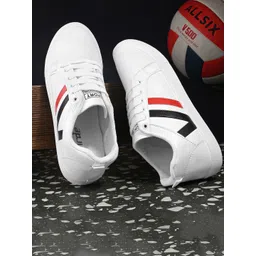 BIRDE Men Colourblocked Leather Sneakers