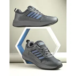 BIRDE Men Colourblocked Round Toe Lace Ups Sneakers