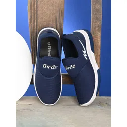 BIRDE Men Navy Blue Printed Sneakers