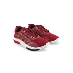 BIRDE Men Woven Design Lace-Ups Round Toe Sneakers