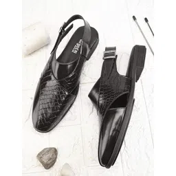 birgos Men Colourblocked Leather Slip-On Sneakers