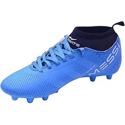 Black Ankle Synthetic Turf and Hardground TPU Sole Football Studs Shoes for Men (Size 4 to 10)