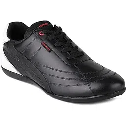 Black Casual Sneakers for Men's Comfortable and Stylish Genuine Leather Everyday Shoes