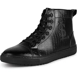 Black Sneaker for Men | Comfortable Sneaker | LSP-SNK-AVI011-JB