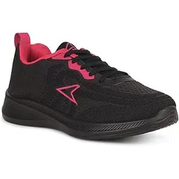 Black Sports Running & Gym Shoes with Eva Sole Sneakers Lightweight Shoes for Womens & Girls