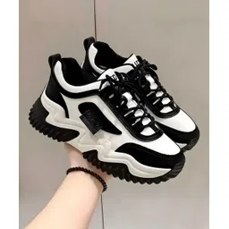 Black Stylish Casual Shoes For Woman Sneakers For Women