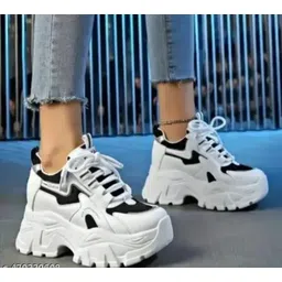 Black Stylish Casual Shoes For Woman Sneakers For Women
