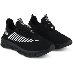 Black Stylish Sneakers Shoes for Men