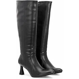 Black women High Heel ankle boots 68510