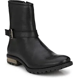 Black/Tan Chelsea high Ankle Boots for Men's