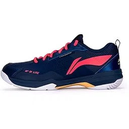 Blade Pro Non Marking Badminton Shoe (Estate Blue/Neon Indipink; US 11)