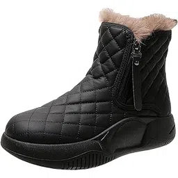 BNF® Winter Snow Boots Warm Lined Short Boots Fashion for Trekking Hiker Winter 40 Black|Clothing Shoes & Accessories | Womens Shoes |Pair of Snow Boots