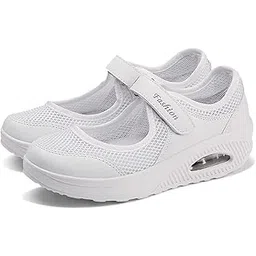 Boat Sole Nurse Shoes, Women's, Diet Shoes, Thick Sole Sneakers, Posture Correction, Diet, Beautiful Legs, Lightweight, Lace-Up, Walking Shoes, Nurse, Work Shoes, Easy to Walk and No