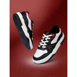 Bond Street Men Colourblocked PU Sneakers