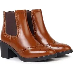 Boot 103 Women’s Ankle Boots | Stylish Winter Boots | Soft PU Upper, Breathable Comfort, Cushioned EVA Foam Insole, Durable Tunit Grip Sole, All Day Wear