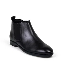 Boys And Men Casual Comfortable Chelsea Slip-On Outdoor Synthetic Leather Boots For Men