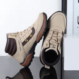 Boy's Premium Hi-Top Casual Shoe Classic Hi-top Casual Shoe/Sneaker Funky Sneakers For Men