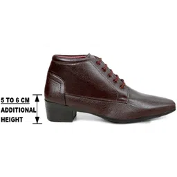 Brown Height Increasing shoes Boots For Men