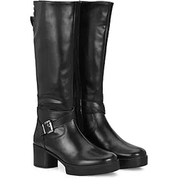 Brown Women Knee ankle boots 66370