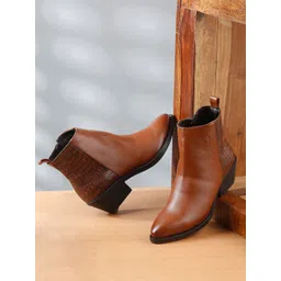 Bruno Manetti Women Block-Heeled Winter Boots