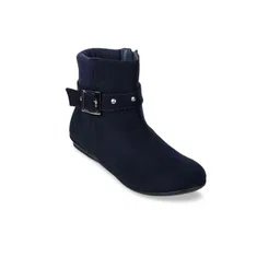 Bruno Manetti Women Navy Blue Flat Boots