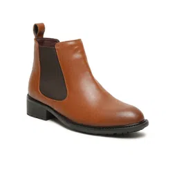 Bruno Manetti Women Round Toe Chelsea Boots