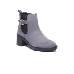 Bruno Manetti Women Suede Buckle Detail Chelsea Boots