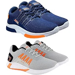 BRUTON Combo Pack of 2 Shoes for Trendy Shoes, Casual Shoes, Sports Shoes, Branded Stylish Shoes for Men