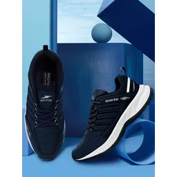 Bruton Men Woven Design Lace-Ups Sports Sneakers