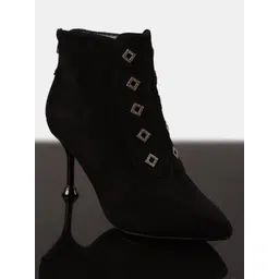 BuckleUp Women Heeled Mid-Top Regular Boots