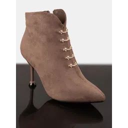 BuckleUp Women Heeled Mid-Top Regular Boots