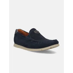 Bugatti Men Round Toe Suede Slip-On Sneakers