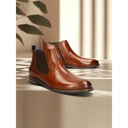 Bugatti Men's Amros Cognac Chelsea Boots