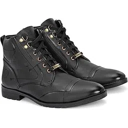 BURNOX Casual Mid-Ankle Synthetic leather Stylish and trendy Boots For Men