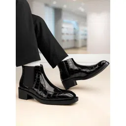 Bxxy Men 2-Inch Heel Height Increasing Chelsea Boots