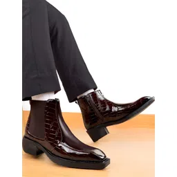 Bxxy Men 2-Inch Heel Height Increasing Chelsea Boots