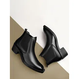 Bxxy Men 2 Inch Height Increasing High Heel Ankle Chelsea Boots