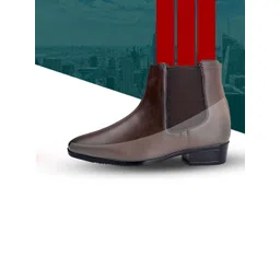 Bxxy Men 9 Cm Hidden Height Increasing Block-Heeled Chelsea Boots