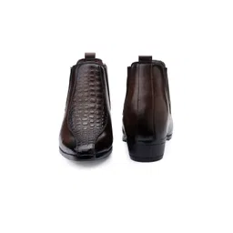 Bxxy Men 9 Cm Hidden Height Increasing Block-Heeled Chelsea Party Boot