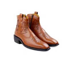 Bxxy Men Block-Heeled Height Increasing Chelsea Boots