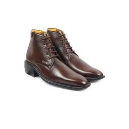 Bxxy Men Block-Heeled Height Increasing Regular Boots