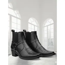 Bxxy Men Blocked-Heeled Chelsea Boots