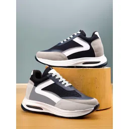 Bxxy Men Colourblocked Lightweight Hidden Height Increasing High-Top Casual.Sneaker
